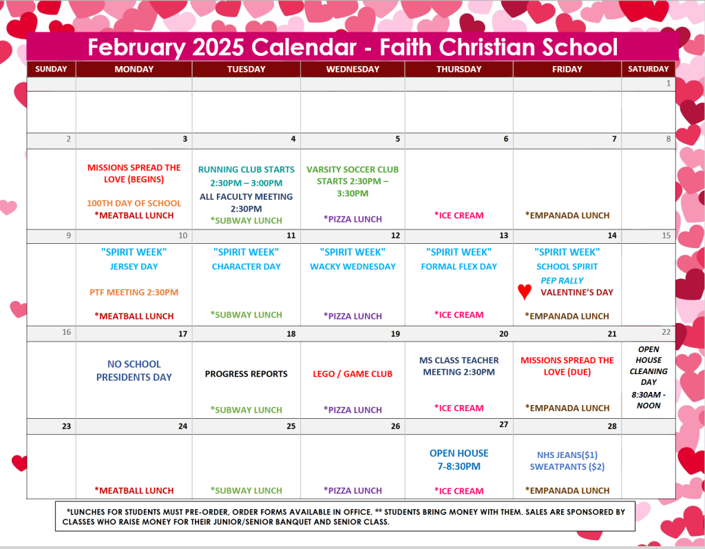 February 2025 Calendar