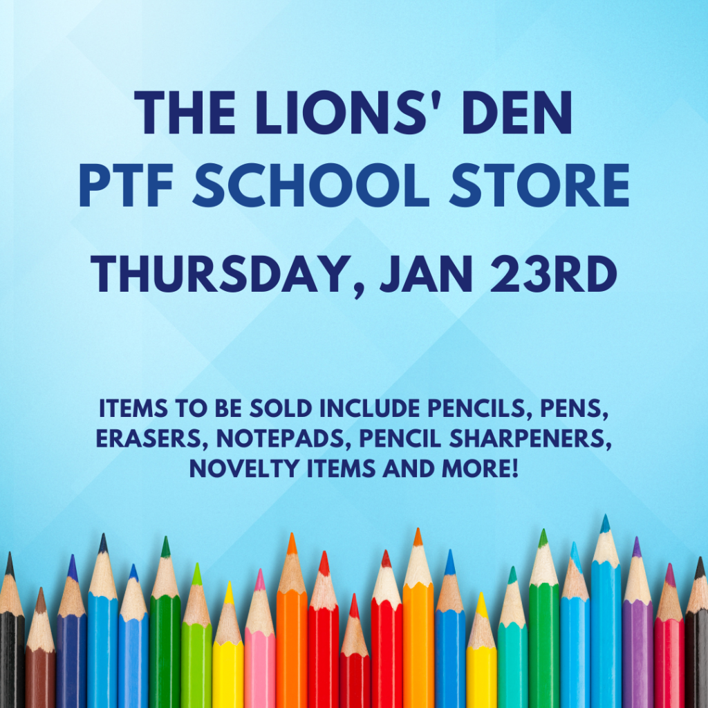 PTF School Store - January 23rd