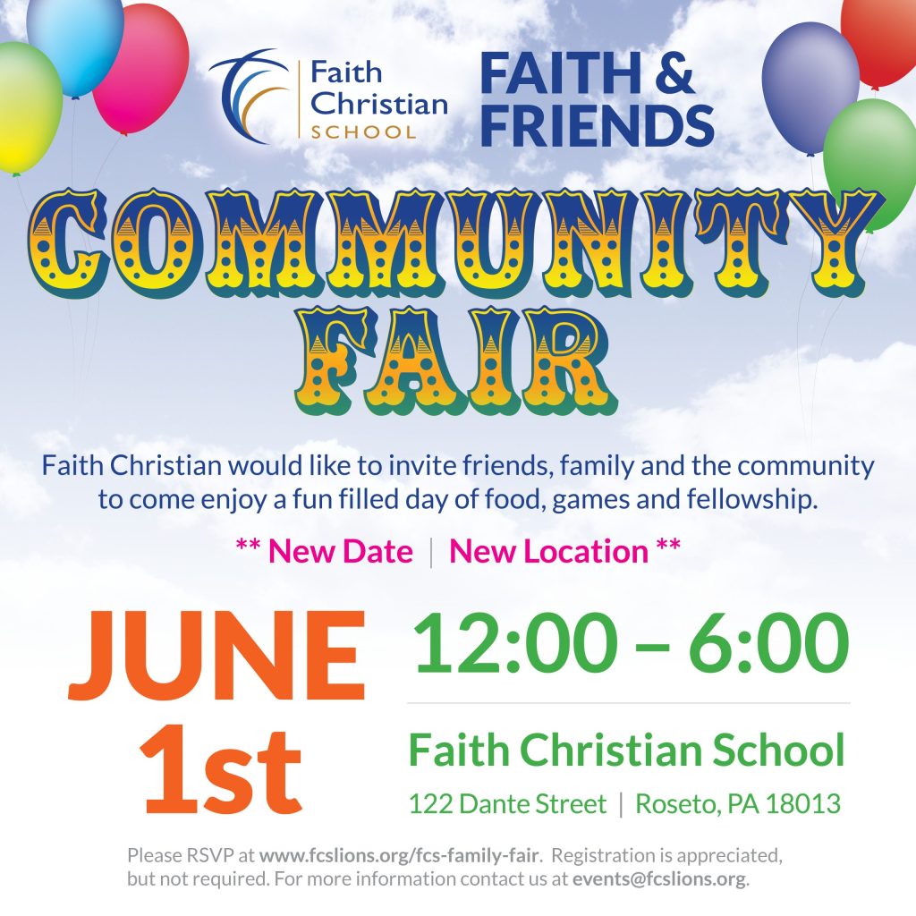 Faith & Friends Community Fair 2024 - June 1st, 2024