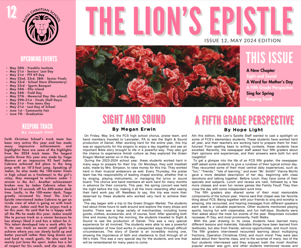 Lion’s Epistle Issue 12