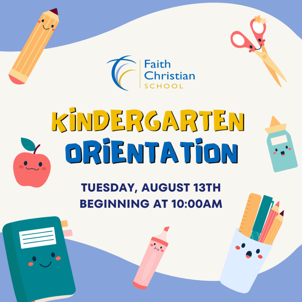 Kindergarten Orientation - August 13th