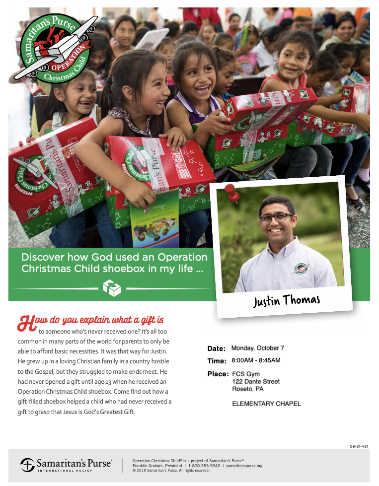 Operation Christmas Child Shoebox Recipient Visit