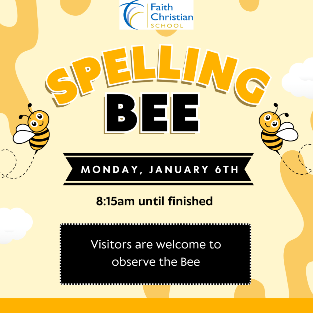 SPELLING BEE, Monday, January 6th, 2025